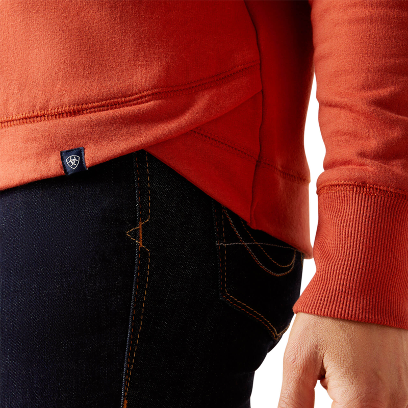 Ariat Women's Benicia Sweatshirt - Burnt Brick-3