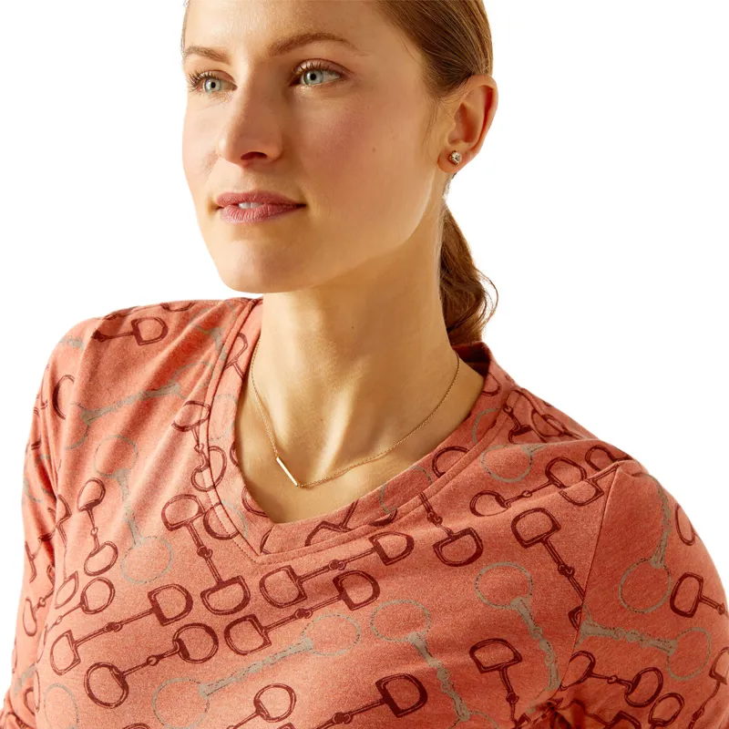 Ariat Women's Burnt Brick Bit T-Shirt - Burnt Brick-3