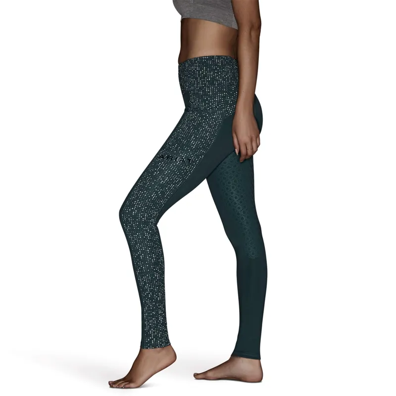 Ariat Women's Eos Lumina Full Seat Tights - Silver Pine-3