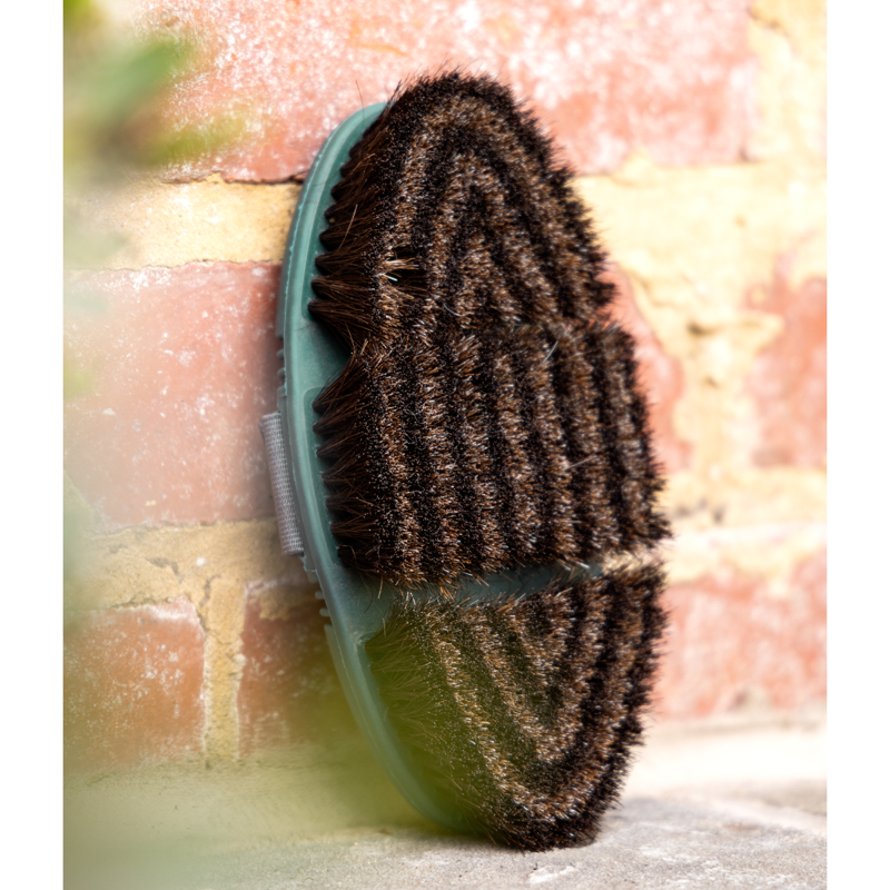 LeMieux Flexi Horse Hair Body Brush - Spruce-3