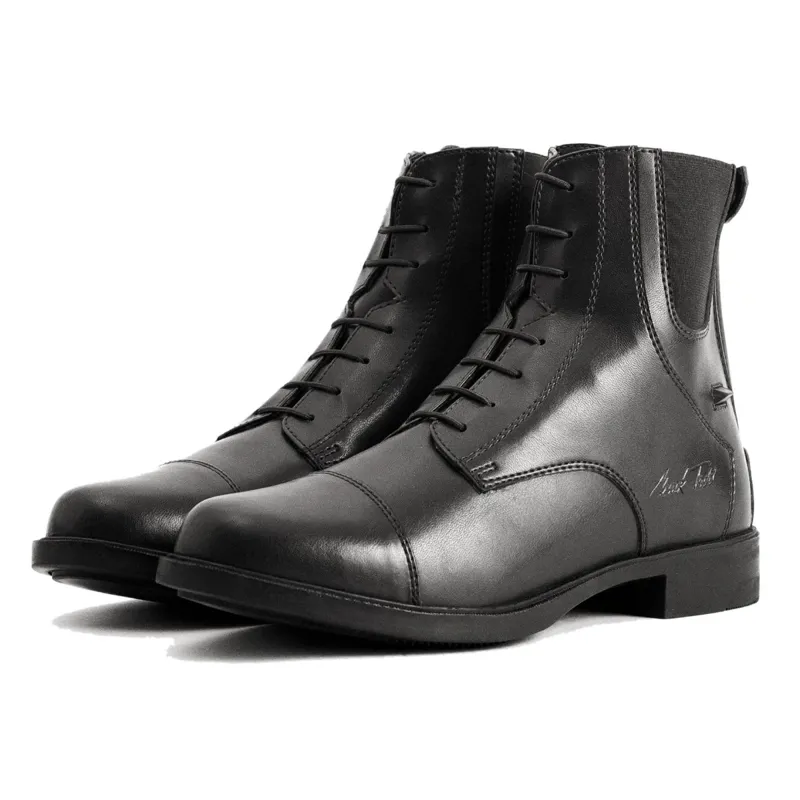 Mark Todd Synthetic Back Zip Jodhpur Boots - Black