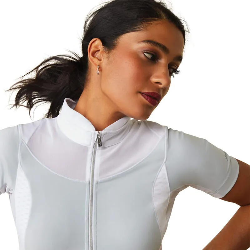 Ariat Women's Ascent Show Shirt - Pearl Grey-4