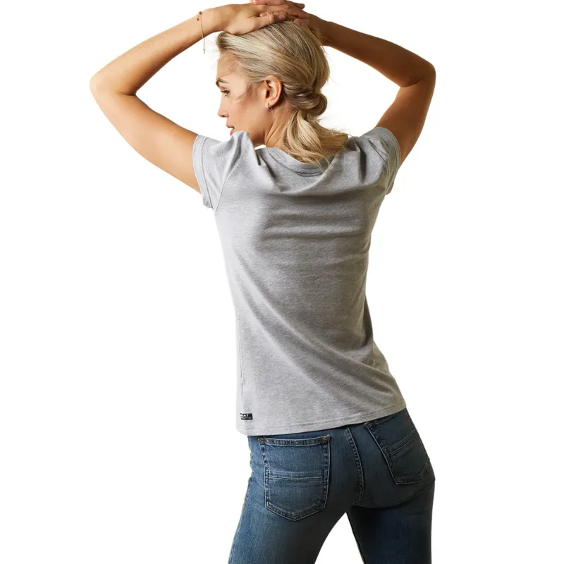 Ariat Women's Toile Scene T-Shirt - Heather Grey-1
