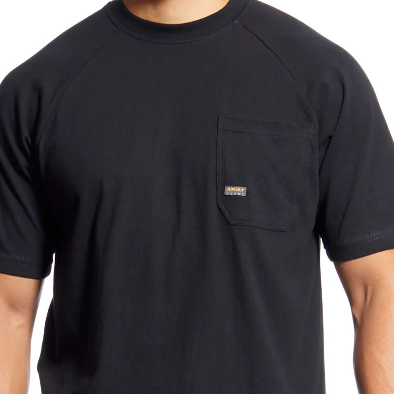 Ariat Men's Rebar Cotton Strong T-Shirt - Black-1