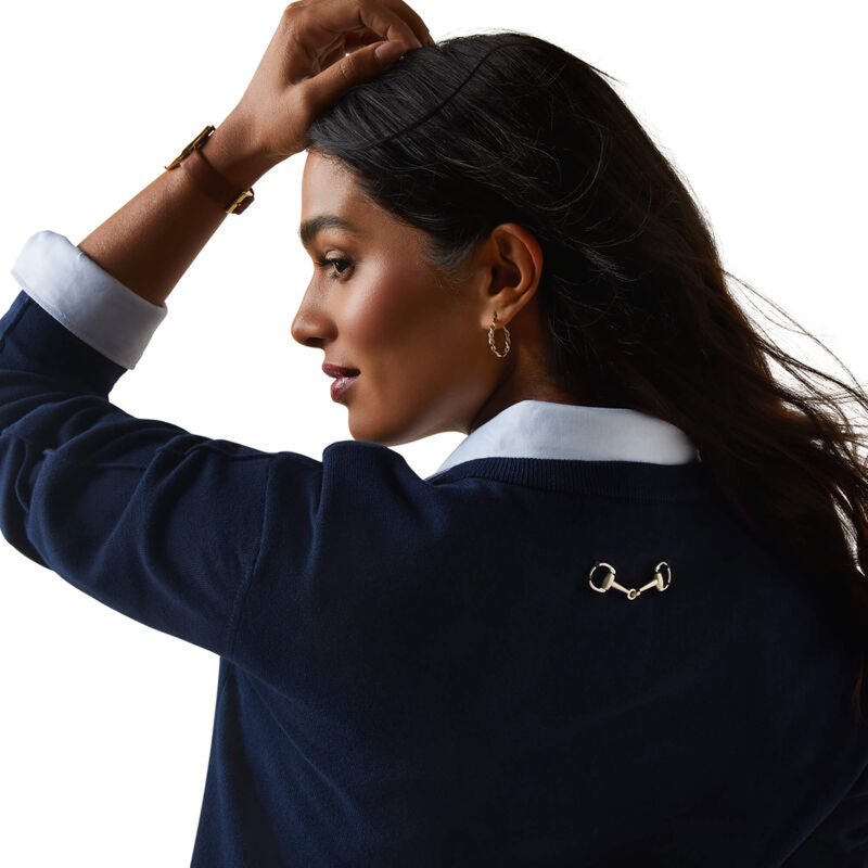 Ariat Women's Peninsula Sweater - Navy-3