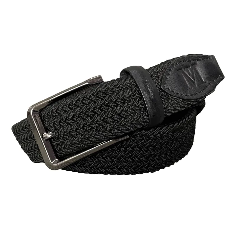 Mark Todd Deluxe Stretch Braided Belt - Black