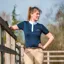 Mark Todd Ladies Short Sleeved Competition Shirt - Navy