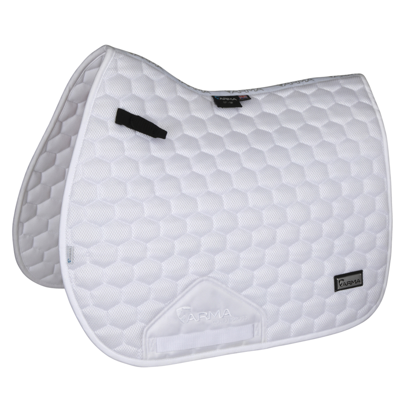 Shires Arma 3D Mesh Saddlecloth - White