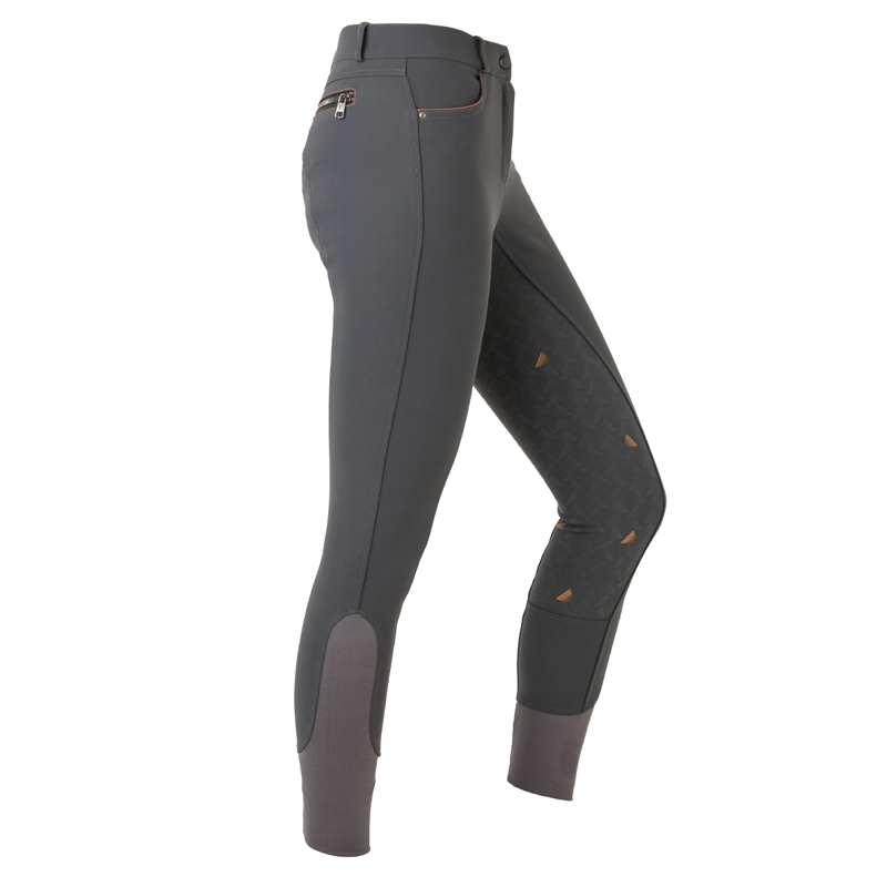 Mark Todd Ladies Elizabeth Sport Breeches - Anthracite/Orange-1