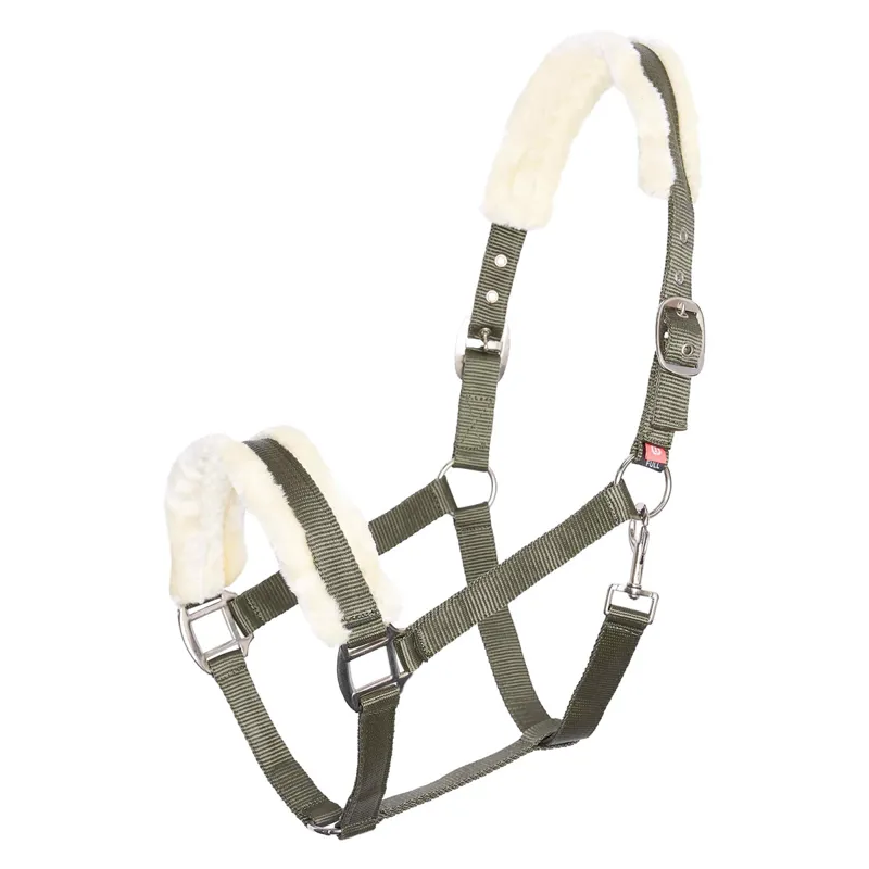 Imperial Riding Classic Fur Headcollar - Olive Green