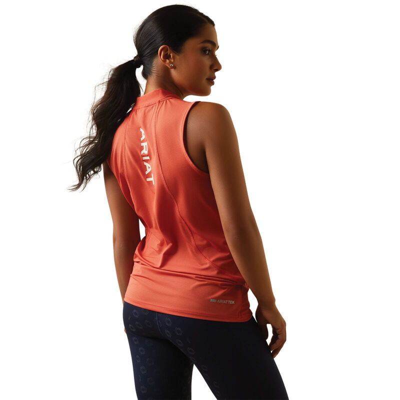 Ariat Women's Hailey 1/4 Zip Baselayer - Burnt Sienna-1