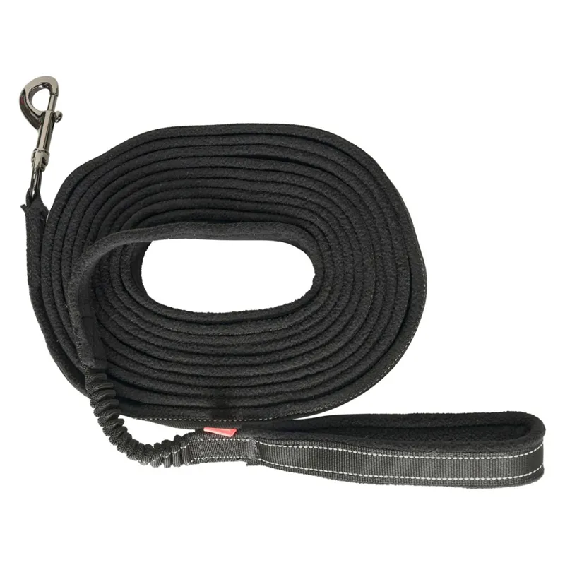 Imperial Riding Flexi Fleece Lunging Line - Black
