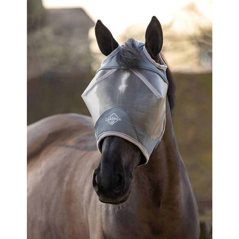 LeMieux ArmourShield Pro Standard Fly Mask - Grey-1