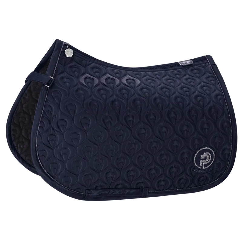 Eskadron Highgloss Peacock Saddlecloth Platinum Pure SS23 - Navy