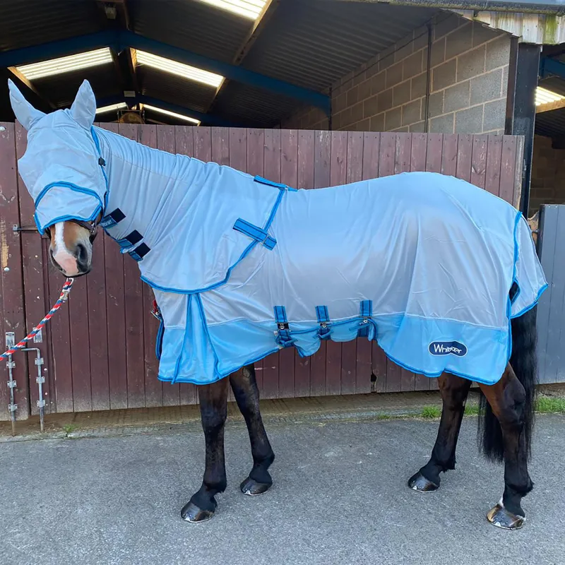 John Whitaker Airton Fly Rug - Light Blue