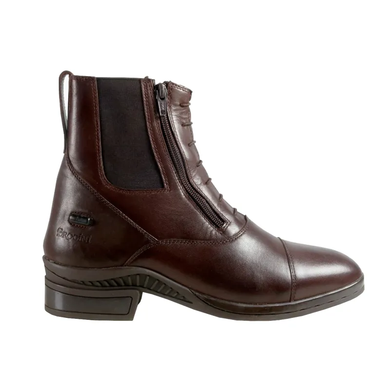 Brogini Vasto Double Zip Paddock Boots - Brown