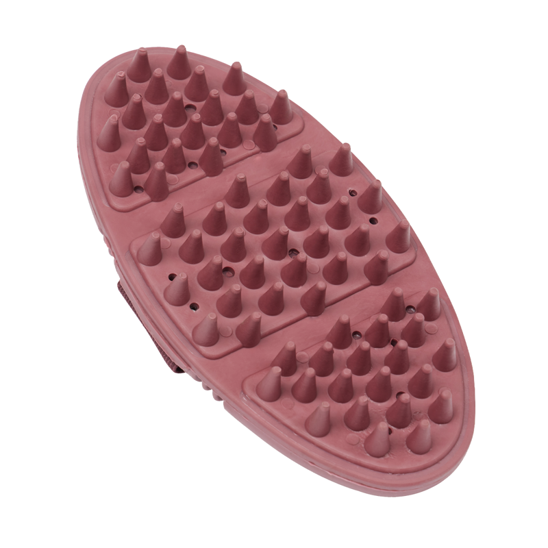 LeMieux Flexi Massage Brush - Orchid-2