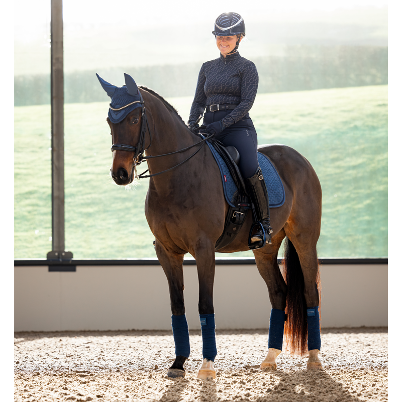 LeMieux Suede Dressage Square - Atlantic-6