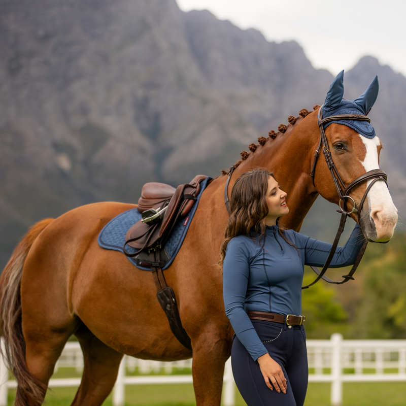 LeMieux Suede GP Square - Atlantic-6