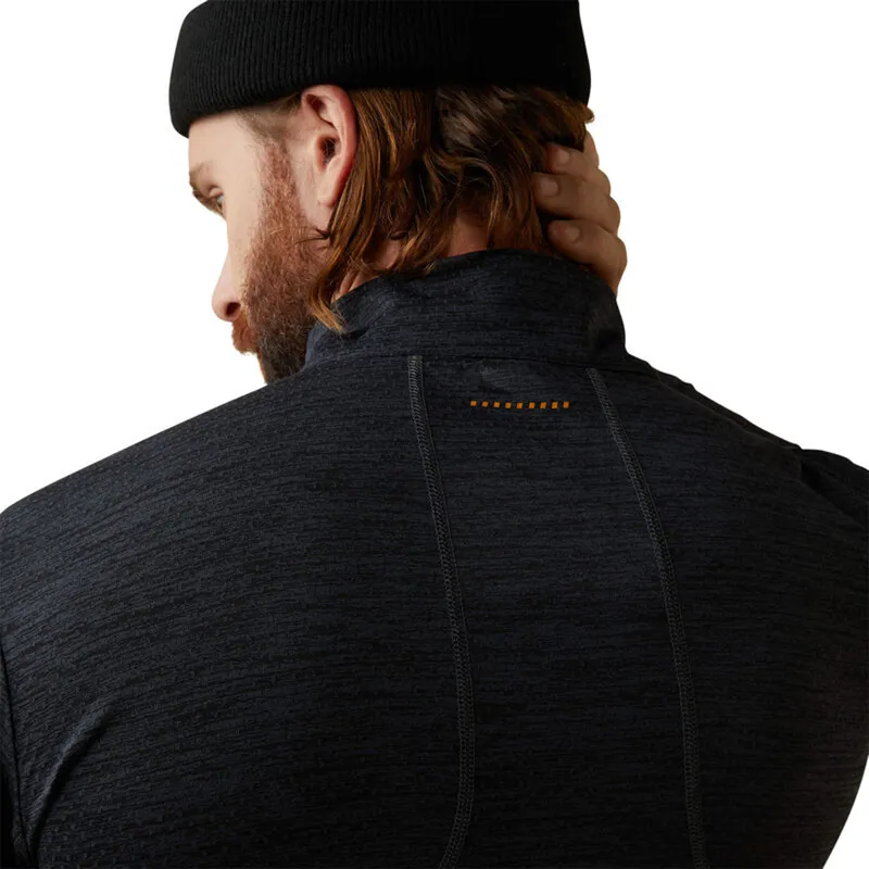 Ariat Men's Rebar Evolution 12 Zip T-Shirt - Black-5