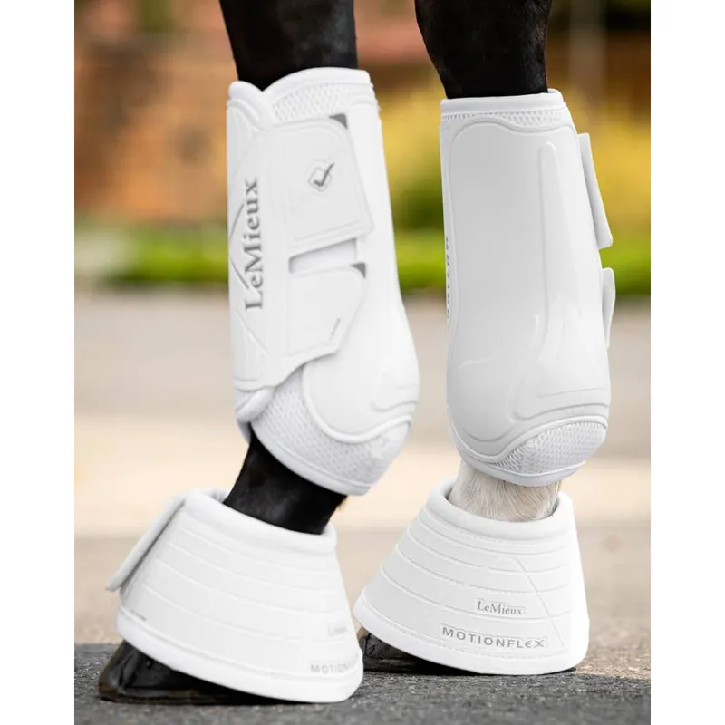LeMieux Motionflex Over Reach Boots - White-2