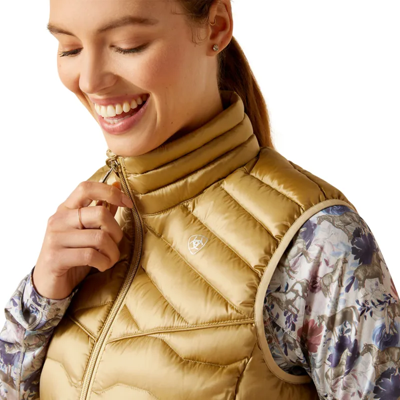 Ariat Women's Ideal Down Vest - IR Fields of Rye-2