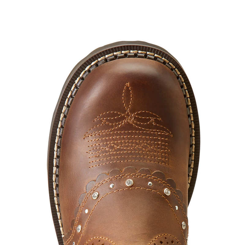 Ariat Women's Gembaby Western Boot - Distressed Brown-6