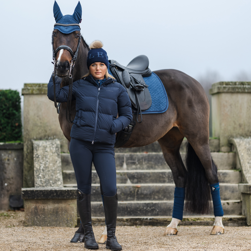 LeMieux Suede Dressage Square - Atlantic-5