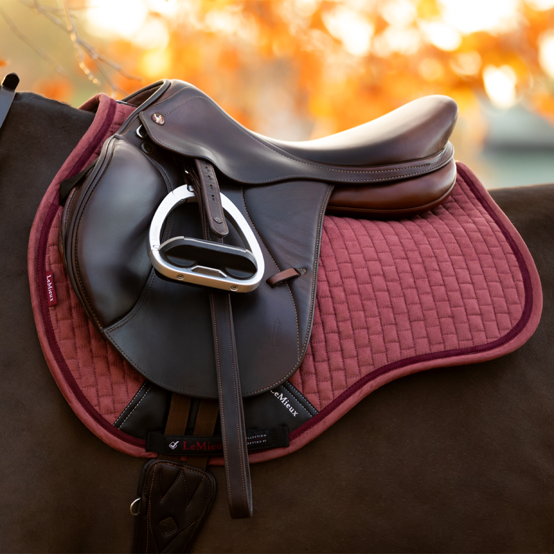 LeMieux Suede GP Square - Orchid-1