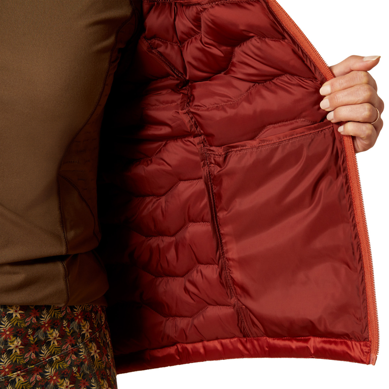 Ariat Women's Ideal Down Jacket - IR Red Ochre/Burnt Brick-5