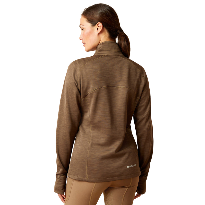 Ariat Women's Tek Team 1/2 Zip Sweatshirt - Canteen-1