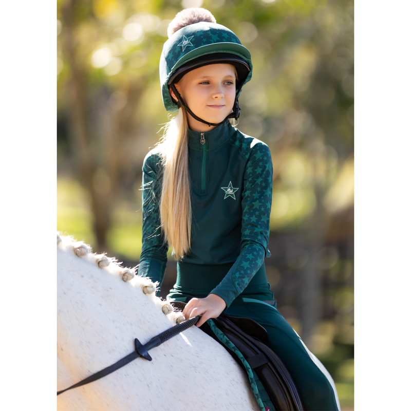 LeMieux Mini Pom Hat Silk - Spruce-3