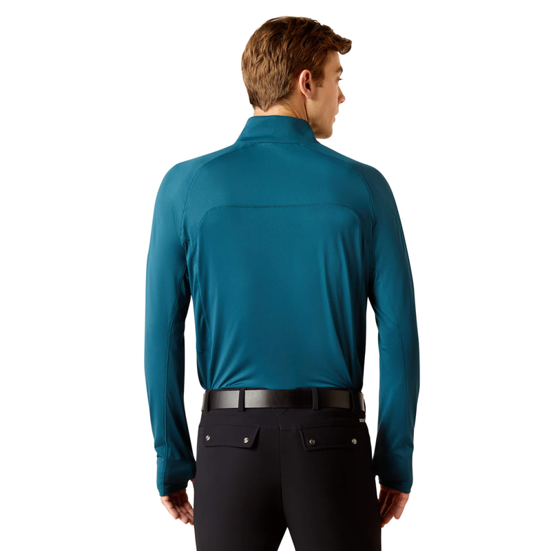 Ariat Men's Lowell 1/4 LS Base Layer - Reflecting Pond-1