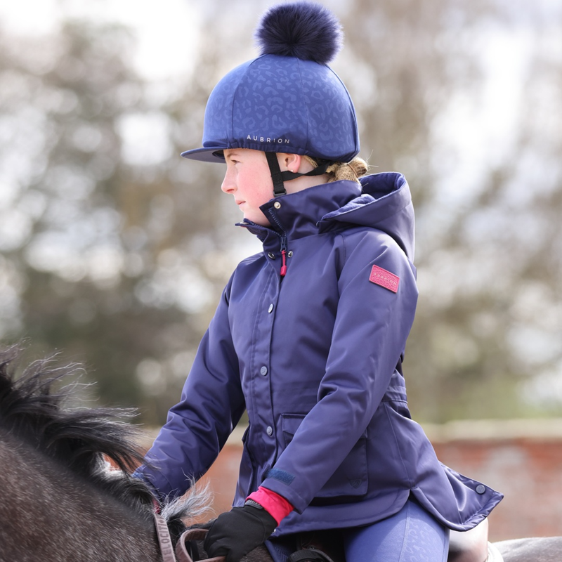 Aubrion Leopard Print Hat Cover - Ink-2