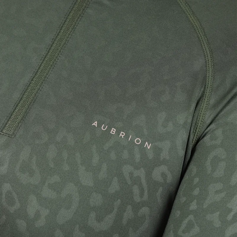 Aubrion Revive Long Sleeve Base Layer - Green-5