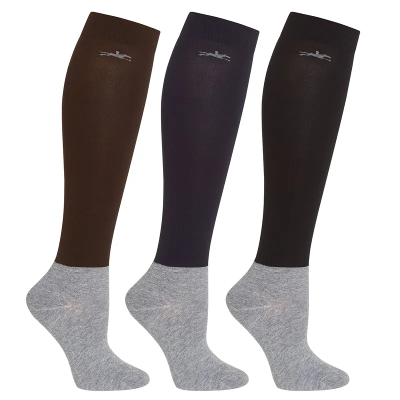 Schockemohle Show Socks - Brown/Navy/Black