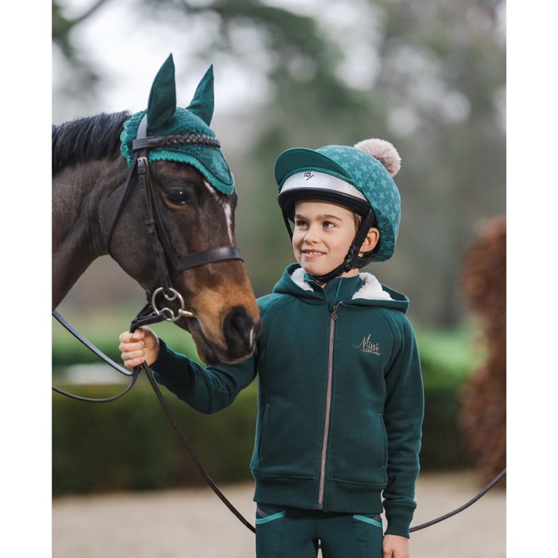 LeMieux Sherpa Lined Lily Hoodie - Spruce-4