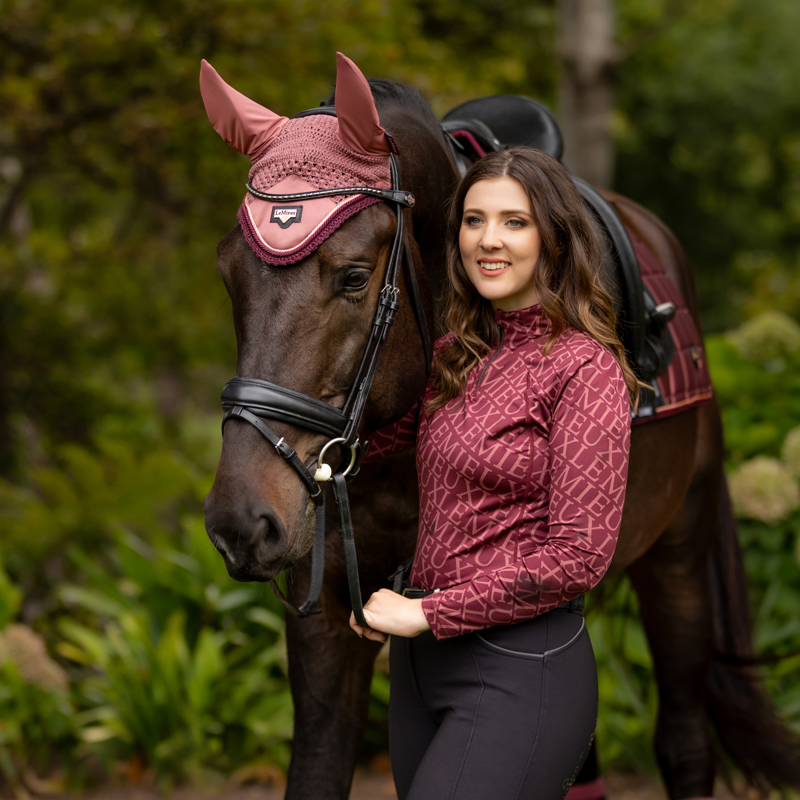 LeMieux Loire Fly Hood - Orchid-1