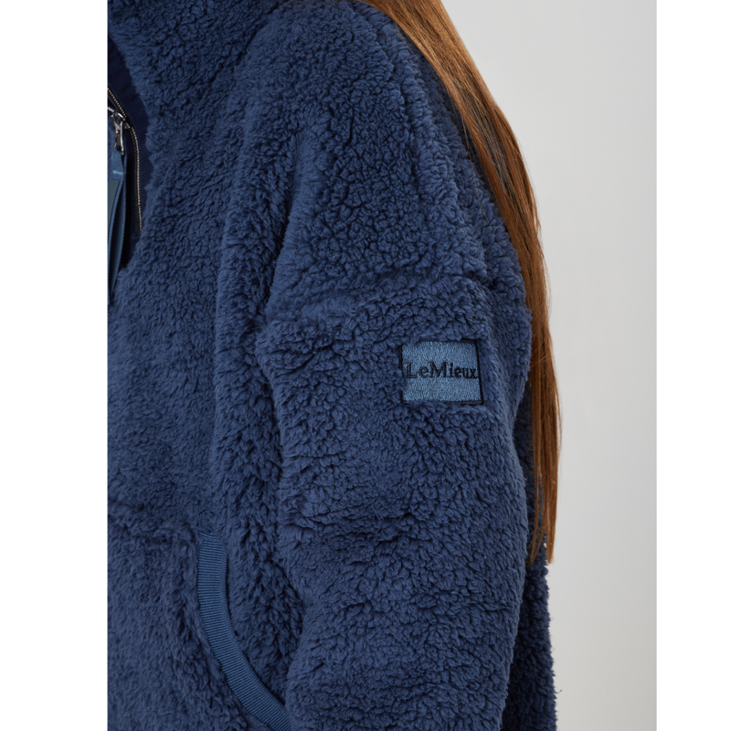 LeMieux Young Rider Tia Teddy Fleece - Atlantic-3