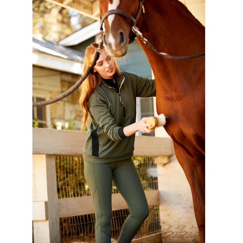 Ariat Women's Breathe 1/2 Zip Sweatshirt - Beetle-5