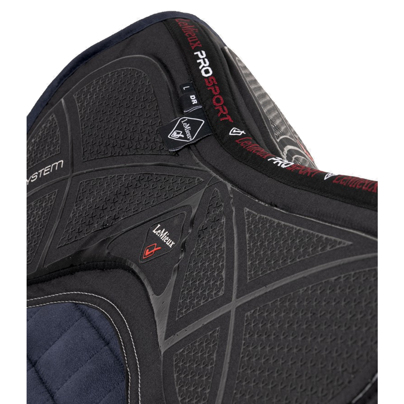 LeMieux X-Grip Twin Sided Dressage Square - Navy-1