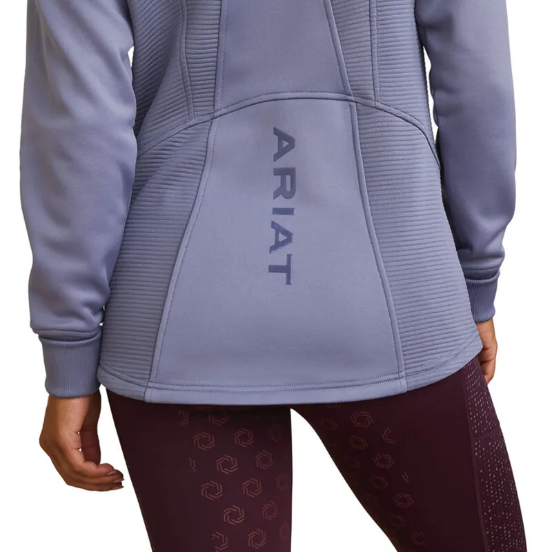 Ariat Women's Wilde Full Zip Sweatshirt - Dusky Granite-5