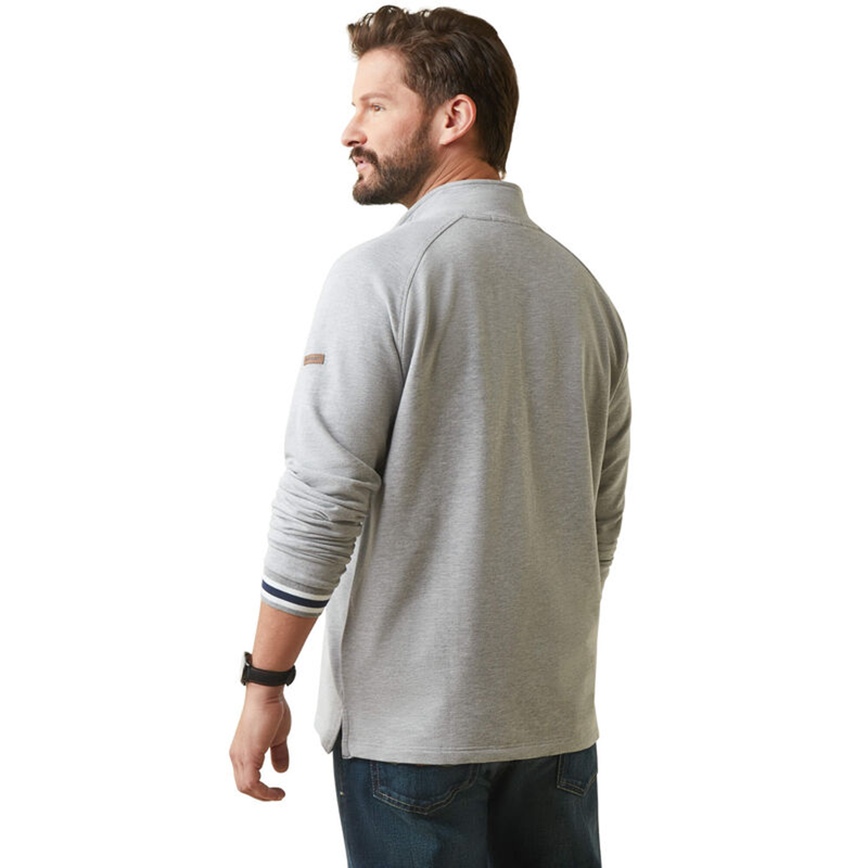 Ariat Men's Portola 1/2 Zip Sweatshirt - Heather Grey-1