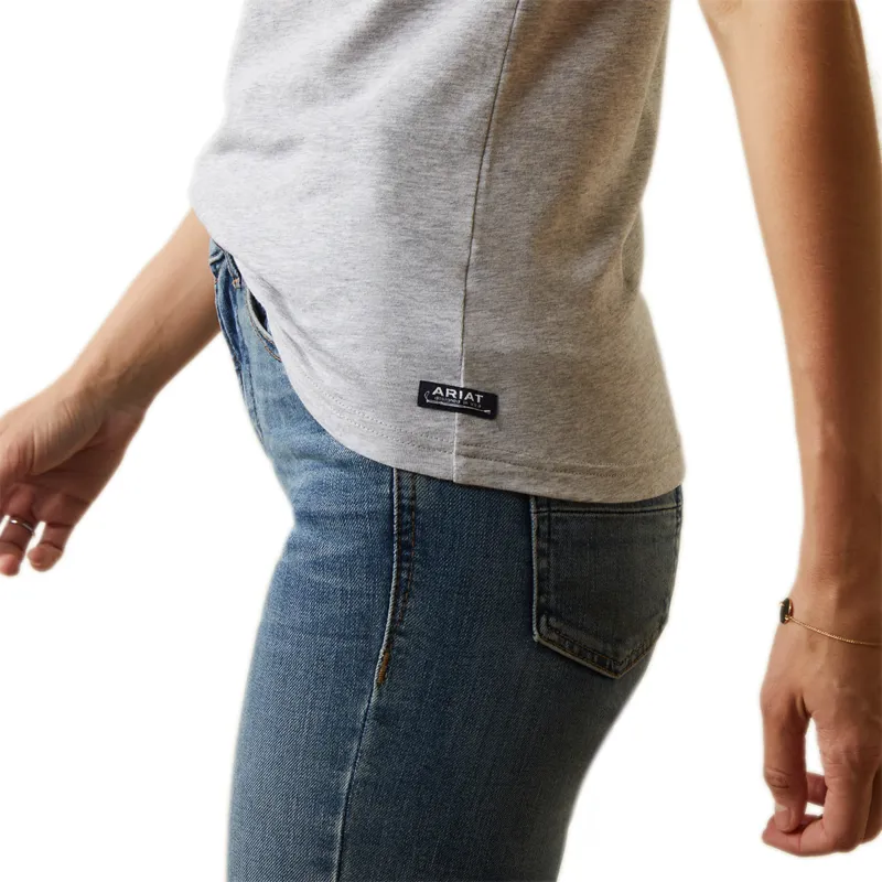 Ariat Women's Toile Scene T-Shirt - Heather Grey-2