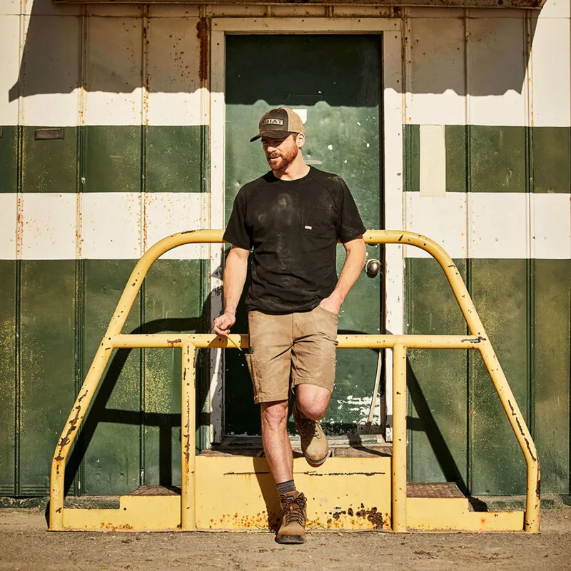 Ariat Men's Rebar Cotton Strong T-Shirt - Black-2