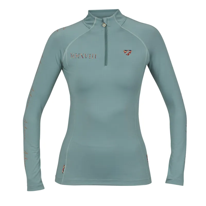 Aubrion Team Long Sleeve Base Layer - Sage
