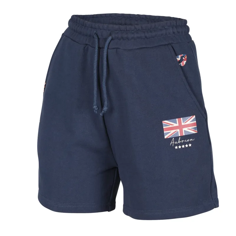 Aubrion Team Sweat Shorts - Navy Blue-1