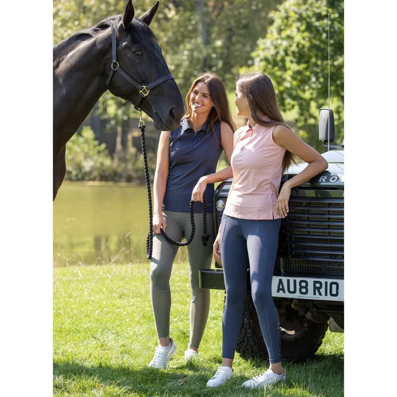 Aubrion Poise Sleeveless Polo - Navy-3