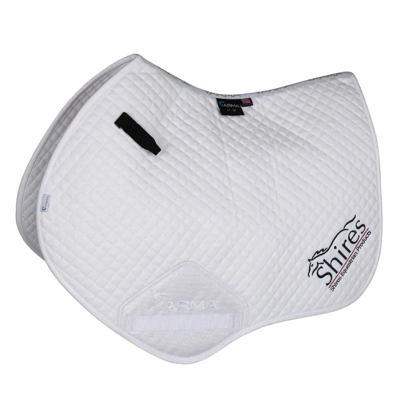 Shires Branded Jump Saddlecloth - White