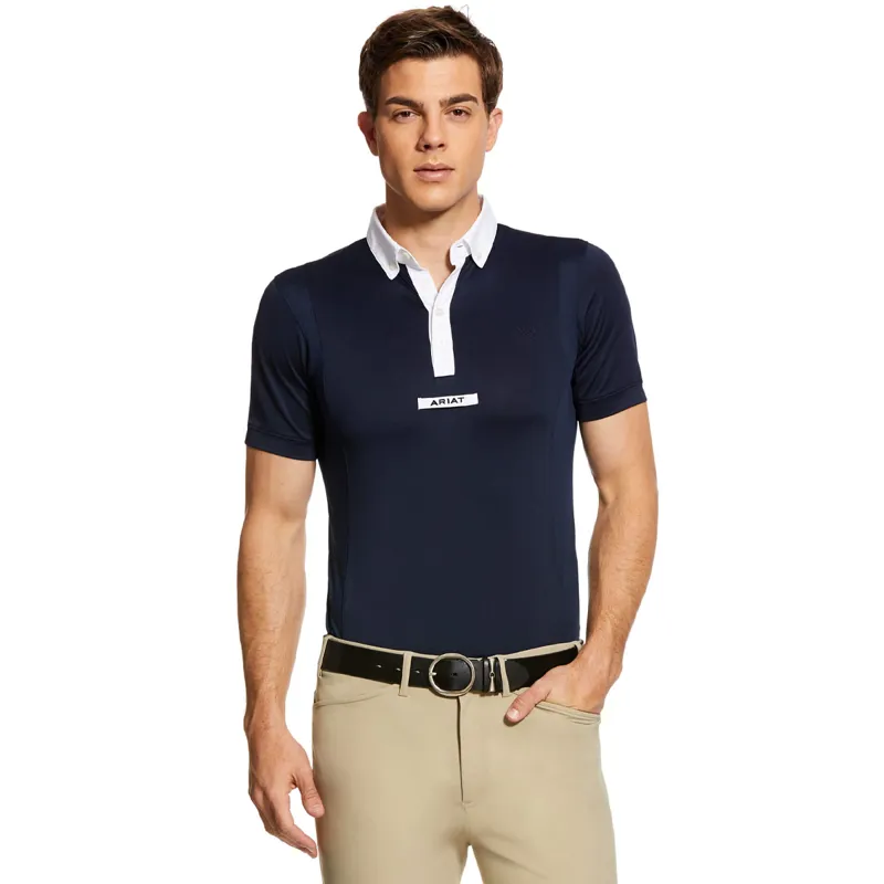 Ariat Men's Short Sleeve Tek Show Shirt - Navy